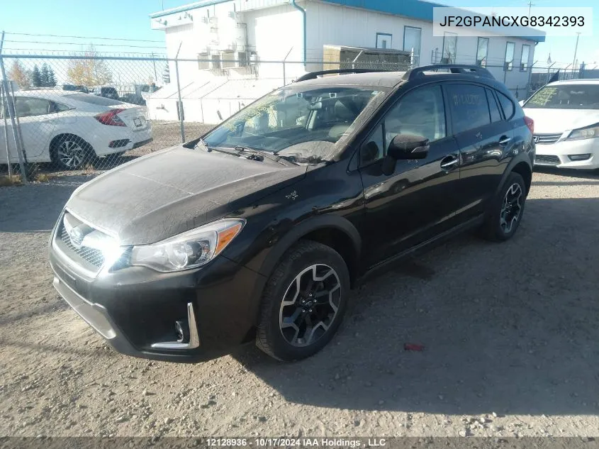 2016 Subaru Crosstrek VIN: JF2GPANCXG8342393 Lot: 12128936