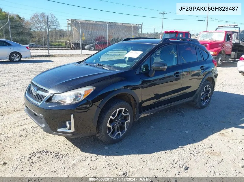 2016 Subaru Crosstrek 2.0I Limited VIN: JF2GPAKC6GH323487 Lot: 40582817