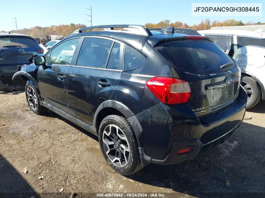 2016 Subaru Crosstrek 2.0I Limited VIN: JF2GPANC9GH308445 Lot: 40670662