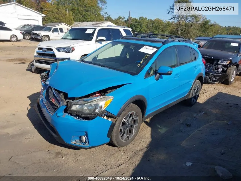 2016 Subaru Crosstrek 2.0I Limited VIN: JF2GPALC2GH268471 Lot: 40692049