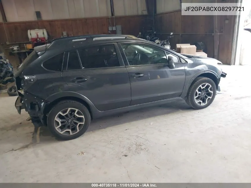 JF2GPABCXG8297721 2016 Subaru Crosstrek 2.0I Premium