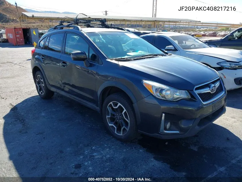 2016 Subaru Crosstrek 2.0I Limited VIN: JF2GPAKC4G8217216 Lot: 40752852