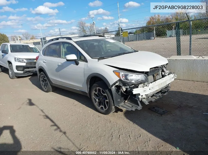 JF2GPABC9G8228003 2016 Subaru Crosstrek 2.0I Premium