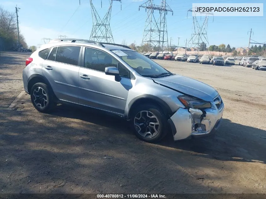 2016 Subaru Crosstrek 2.0I Premium VIN: JF2GPADC6GH262123 Lot: 40780812