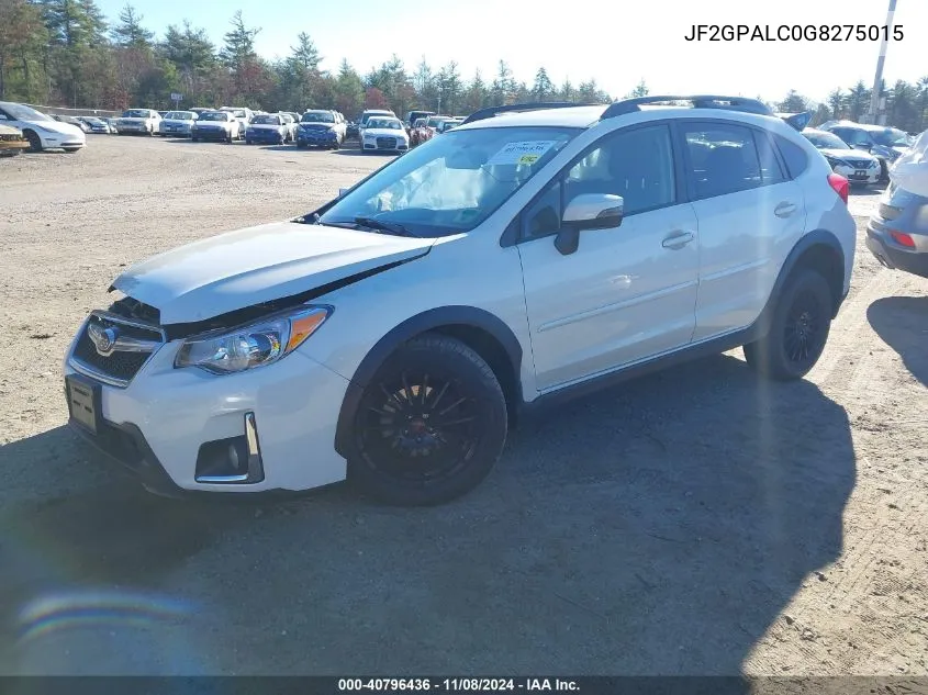 2016 Subaru Crosstrek 2.0I Limited VIN: JF2GPALC0G8275015 Lot: 40796436