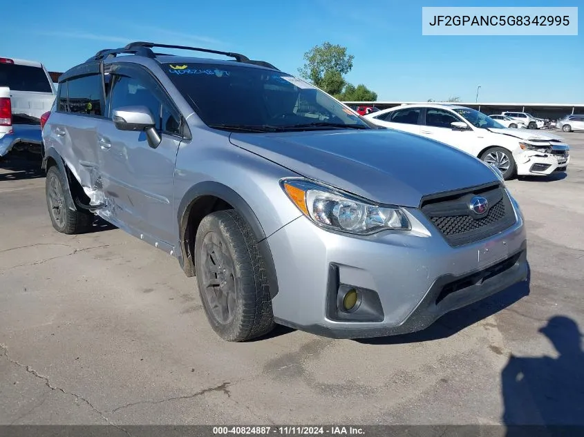 2016 Subaru Crosstrek Limited VIN: JF2GPANC5G8342995 Lot: 40824887