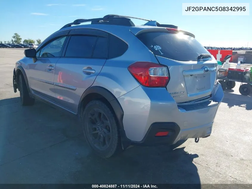 2016 Subaru Crosstrek Limited VIN: JF2GPANC5G8342995 Lot: 40824887