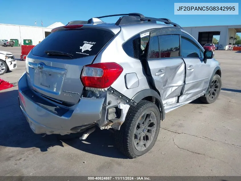 2016 Subaru Crosstrek Limited VIN: JF2GPANC5G8342995 Lot: 40824887