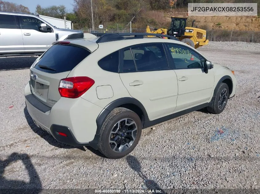 2016 Subaru Crosstrek 2.0I Limited VIN: JF2GPAKCXG8253556 Lot: 40850198