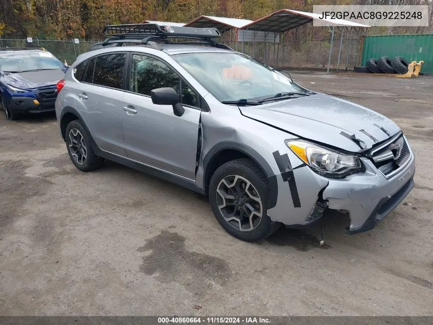 2016 Subaru Crosstrek 2.0I VIN: JF2GPAAC8G9225248 Lot: 40860664