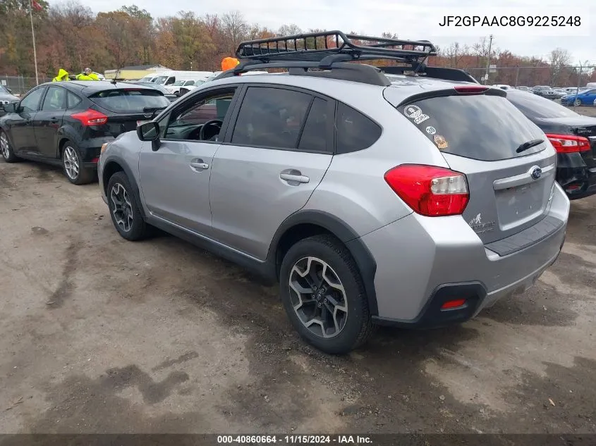 2016 Subaru Crosstrek 2.0I VIN: JF2GPAAC8G9225248 Lot: 40860664