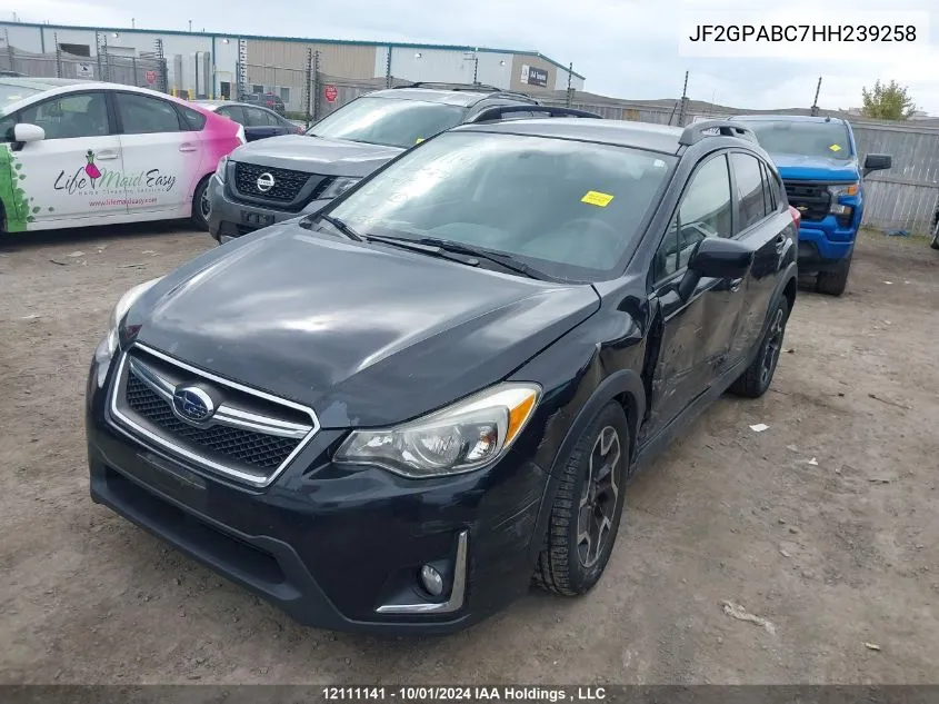 2017 Subaru Crosstrek VIN: JF2GPABC7HH239258 Lot: 12111141