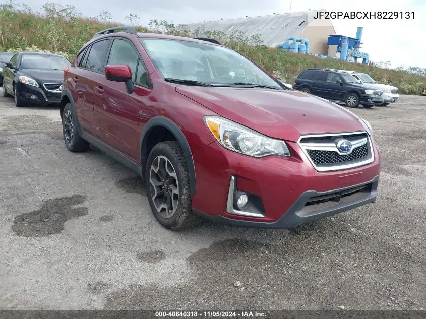 JF2GPABCXH8229131 2017 Subaru Crosstrek 2.0I Premium