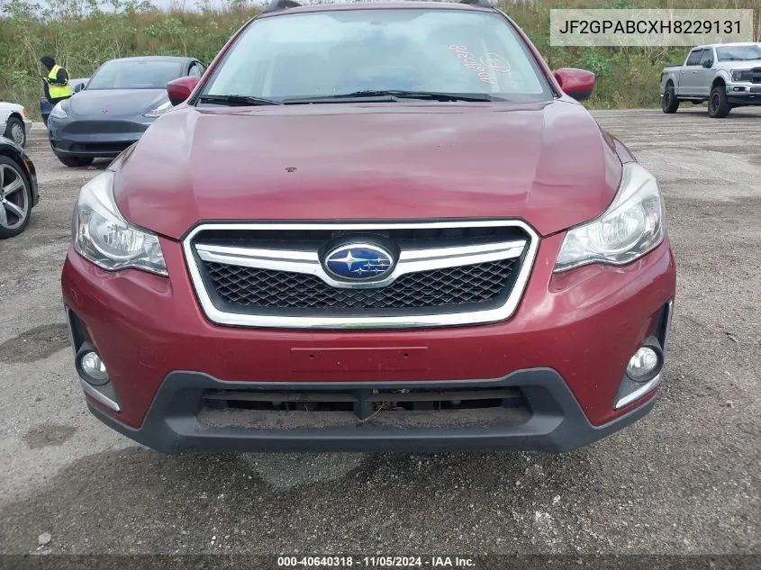 JF2GPABCXH8229131 2017 Subaru Crosstrek 2.0I Premium