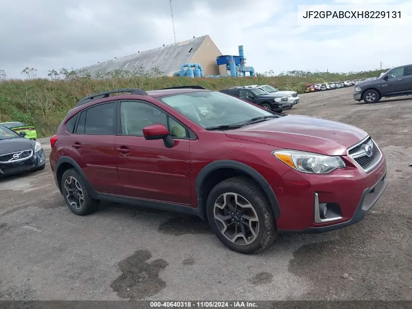 JF2GPABCXH8229131 2017 Subaru Crosstrek 2.0I Premium