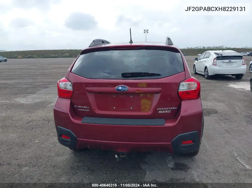 JF2GPABCXH8229131 2017 Subaru Crosstrek 2.0I Premium