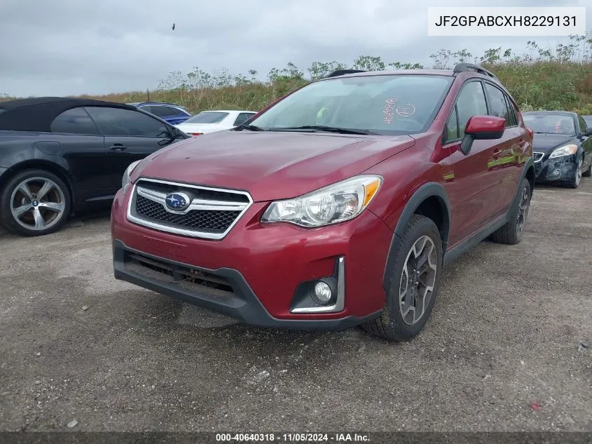 JF2GPABCXH8229131 2017 Subaru Crosstrek 2.0I Premium