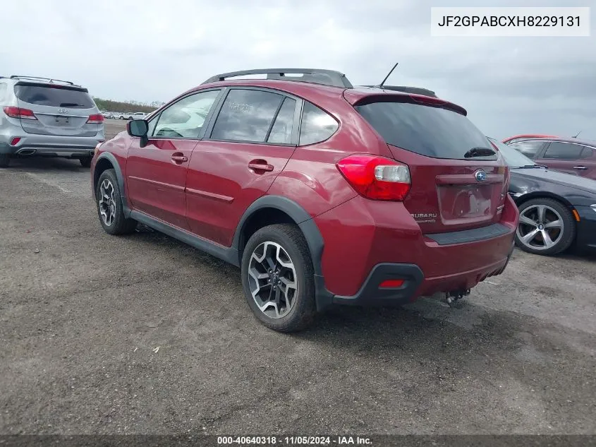 JF2GPABCXH8229131 2017 Subaru Crosstrek 2.0I Premium