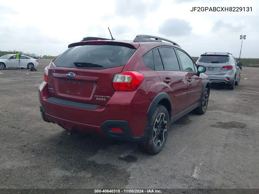 JF2GPABCXH8229131 2017 Subaru Crosstrek 2.0I Premium