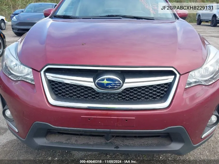 JF2GPABCXH8229131 2017 Subaru Crosstrek 2.0I Premium