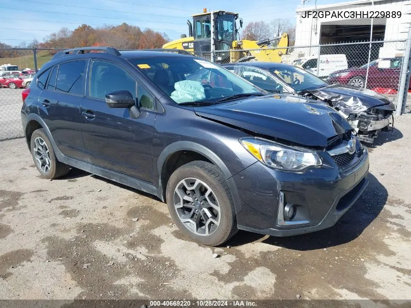 2017 Subaru Crosstrek 2.0I Limited VIN: JF2GPAKC3HH229889 Lot: 40669220