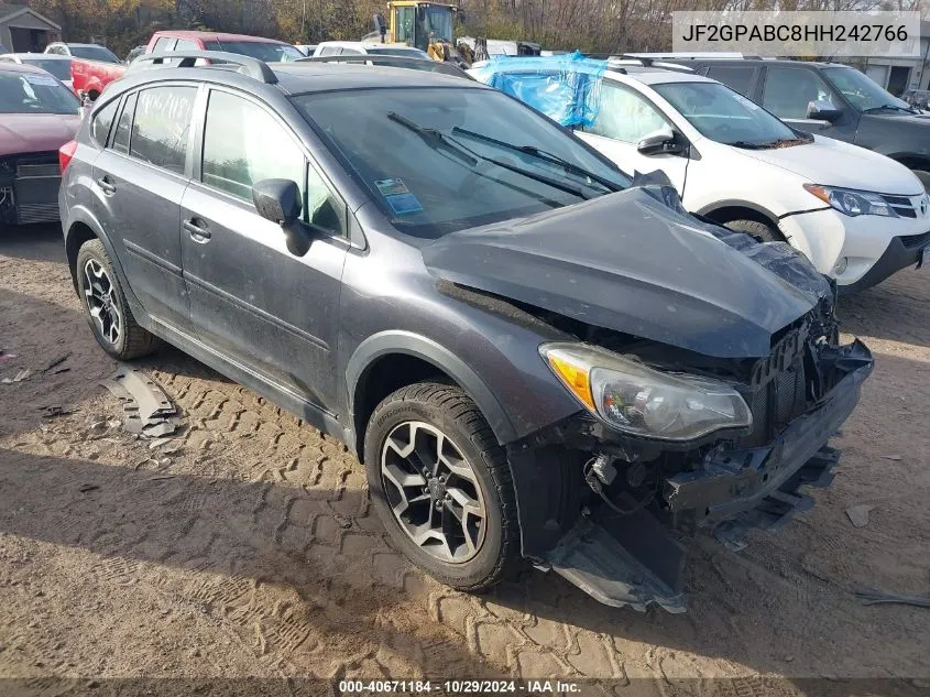 JF2GPABC8HH242766 2017 Subaru Crosstrek 2.0I Premium