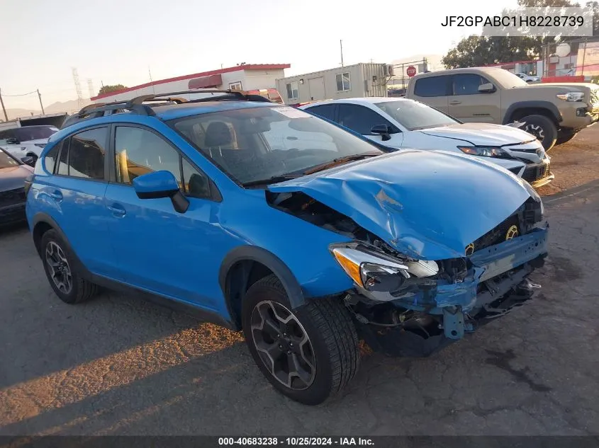 2017 Subaru Crosstrek 2.0I Premium VIN: JF2GPABC1H8228739 Lot: 40683238