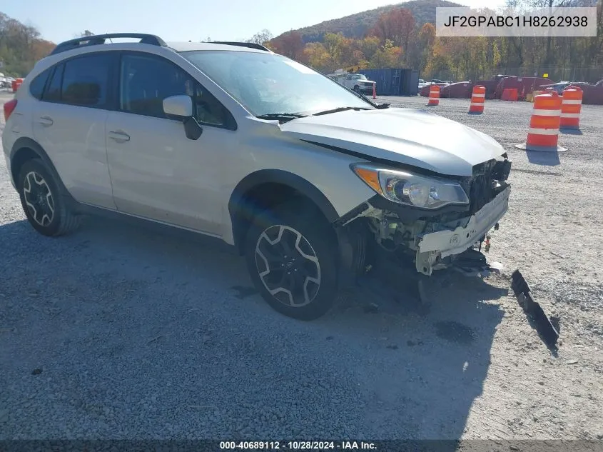 2017 Subaru Crosstrek Premium VIN: JF2GPABC1H8262938 Lot: 40689112