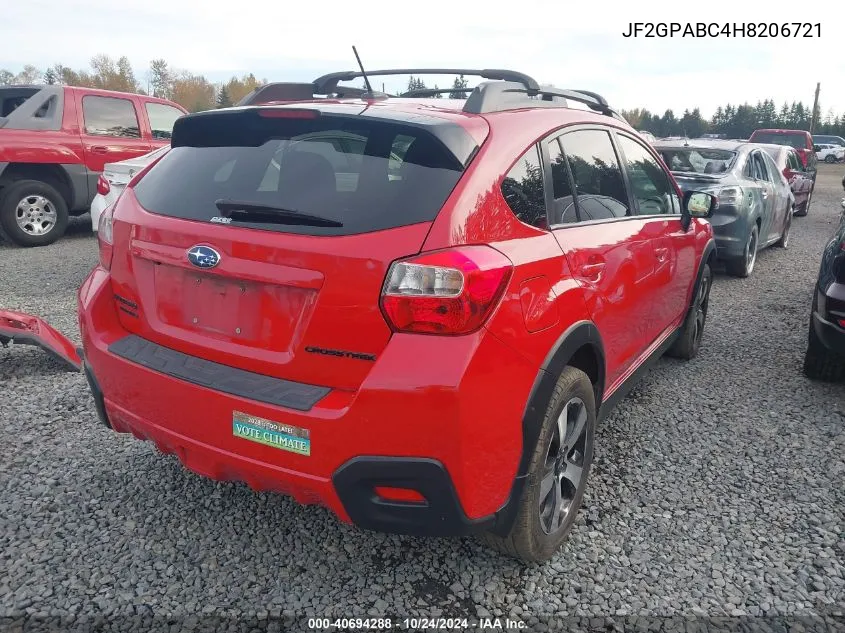 2017 Subaru Crosstrek 2.0I Premium VIN: JF2GPABC4H8206721 Lot: 40694288