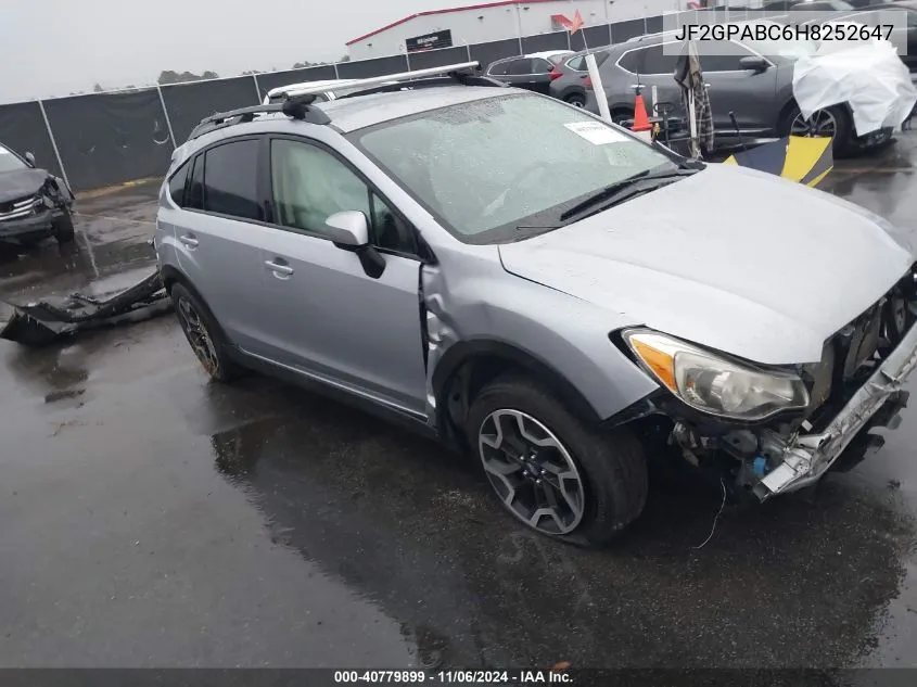 2017 Subaru Crosstrek 2.0I Premium VIN: JF2GPABC6H8252647 Lot: 40779899