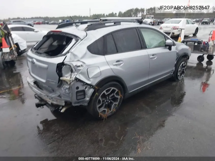 2017 Subaru Crosstrek 2.0I Premium VIN: JF2GPABC6H8252647 Lot: 40779899