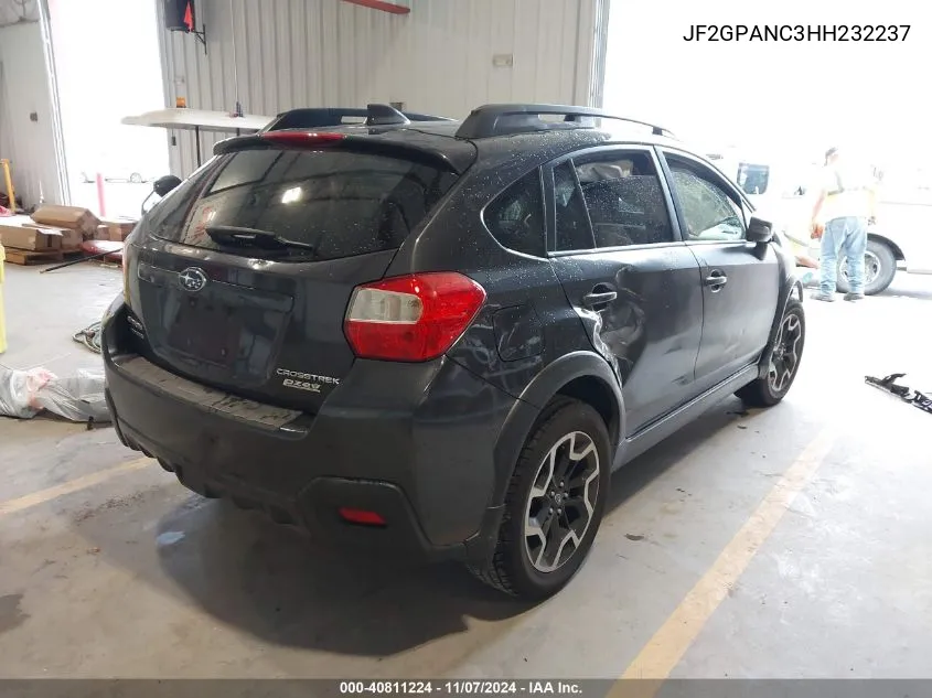 2017 Subaru Crosstrek 2.0I Limited VIN: JF2GPANC3HH232237 Lot: 40811224