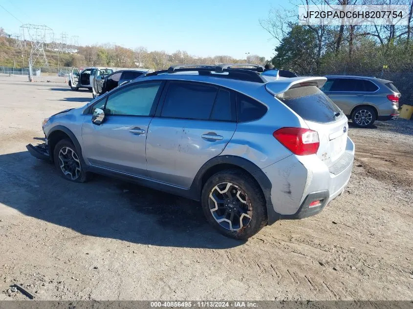 2017 Subaru Crosstrek 2.0I Premium VIN: JF2GPADC6H8207754 Lot: 40856495