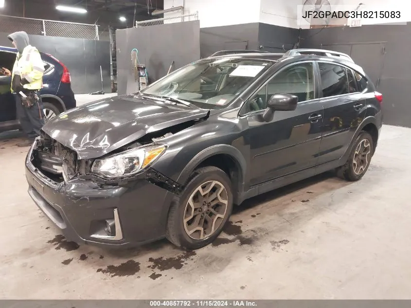 2017 Subaru Crosstrek 2.0I Premium VIN: JF2GPADC3H8215083 Lot: 40857792