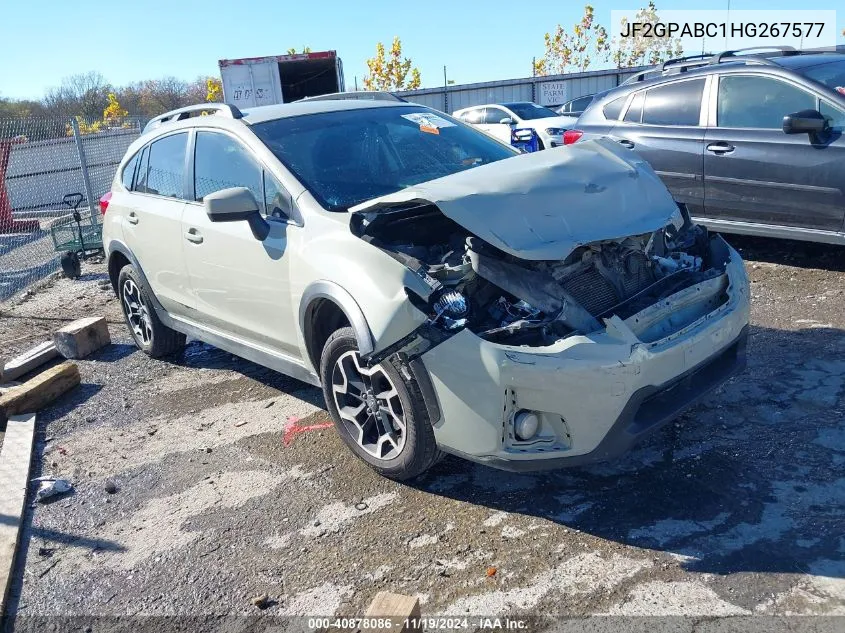 2017 Subaru Crosstrek 2.0I Premium VIN: JF2GPABC1HG267577 Lot: 40878086