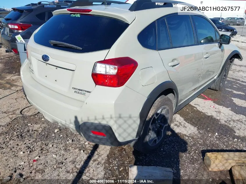 2017 Subaru Crosstrek 2.0I Premium VIN: JF2GPABC1HG267577 Lot: 40878086