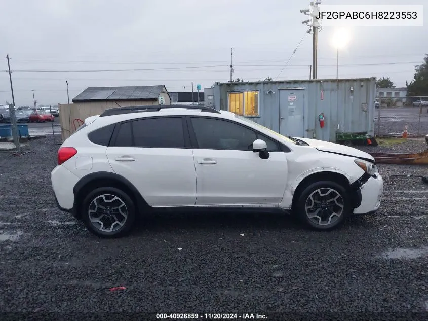 2017 Subaru Crosstrek 2.0I Premium VIN: JF2GPABC6H8223553 Lot: 40926859