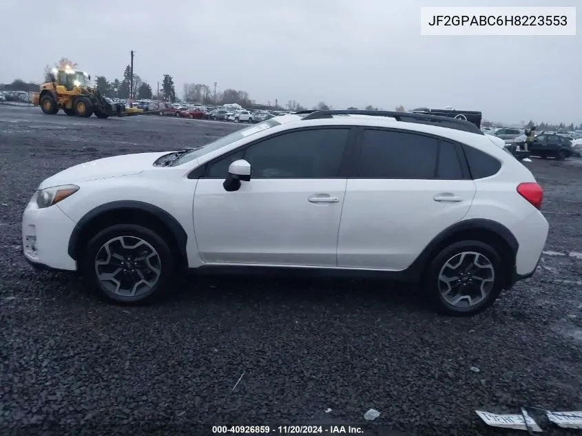 2017 Subaru Crosstrek 2.0I Premium VIN: JF2GPABC6H8223553 Lot: 40926859