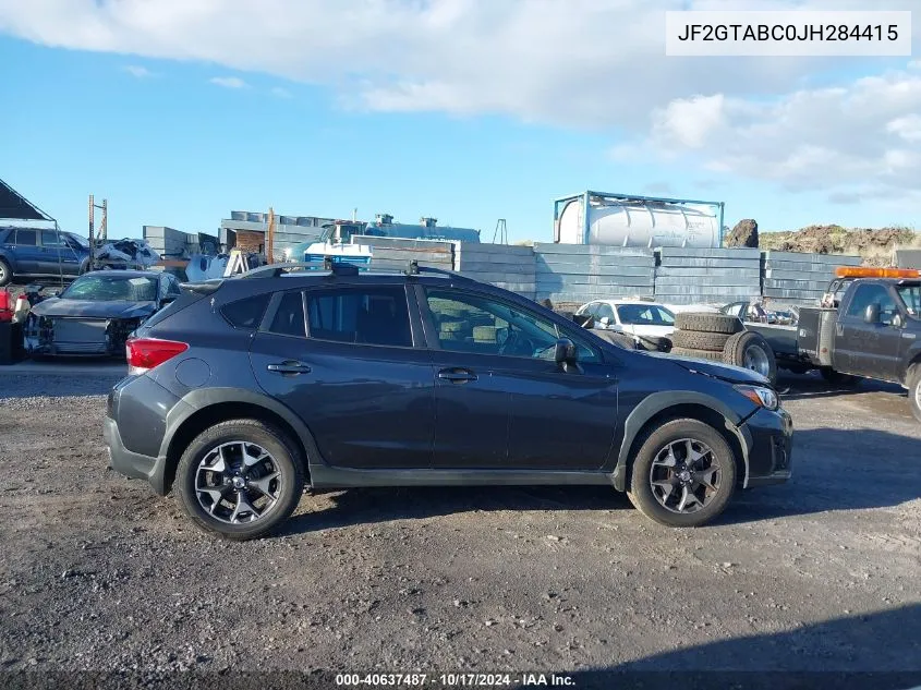 2018 Subaru Crosstrek 2.0I Premium VIN: JF2GTABC0JH284415 Lot: 40637487