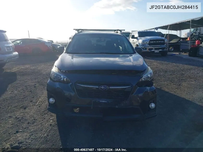 2018 Subaru Crosstrek 2.0I Premium VIN: JF2GTABC0JH284415 Lot: 40637487