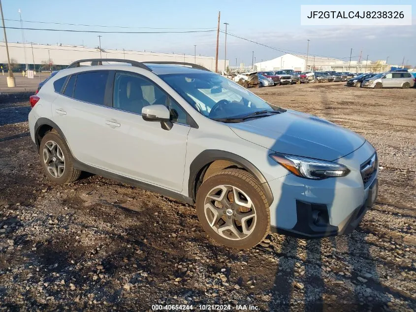 2018 Subaru Crosstrek Limited VIN: JF2GTALC4J8238326 Lot: 40654244