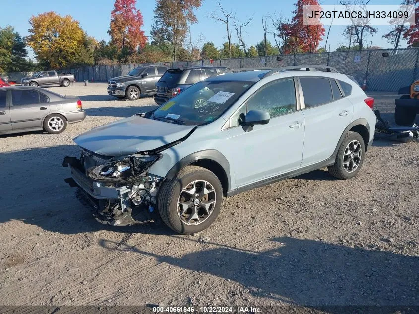 2018 Subaru Crosstrek 2.0I Premium VIN: JF2GTADC8JH334099 Lot: 40661846