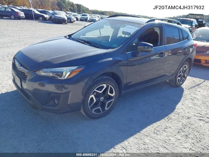 2018 Subaru Crosstrek 2.0I Limited VIN: JF2GTAMC4JH317932 Lot: 40688231