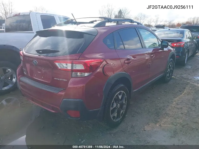 2018 Subaru Crosstrek 2.0I VIN: JF2GTAAC0J9256111 Lot: 40781389