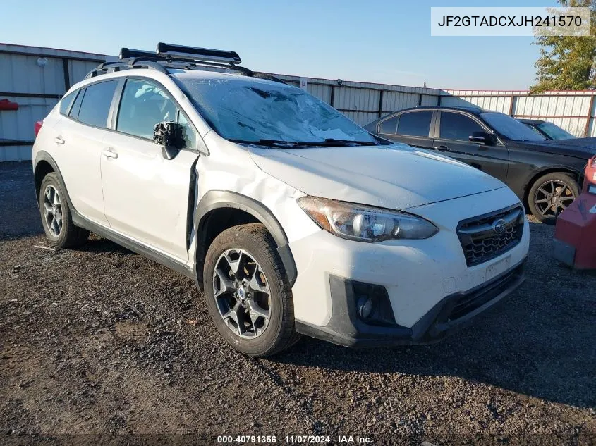 2018 Subaru Crosstrek 2.0I Premium VIN: JF2GTADCXJH241570 Lot: 40791356