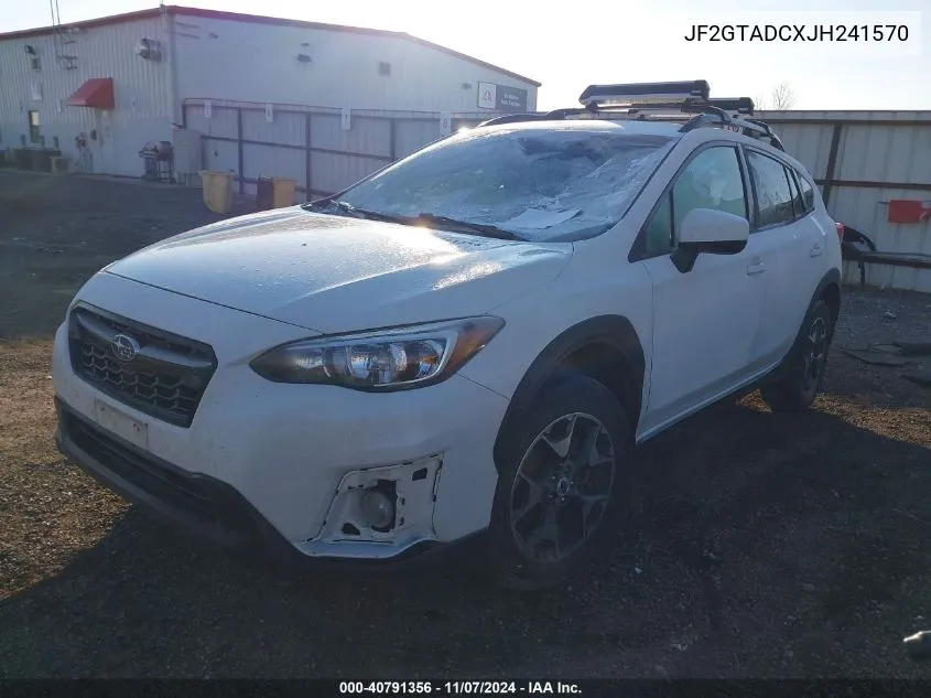 2018 Subaru Crosstrek 2.0I Premium VIN: JF2GTADCXJH241570 Lot: 40791356