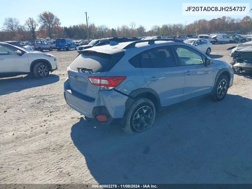 JF2GTADC8JH254737 2018 Subaru Crosstrek 2.0I Premium