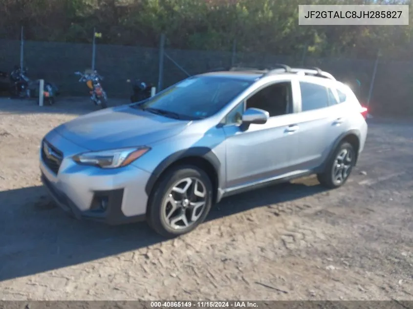 2018 Subaru Crosstrek 2.0I Limited VIN: JF2GTALC8JH285827 Lot: 40865149