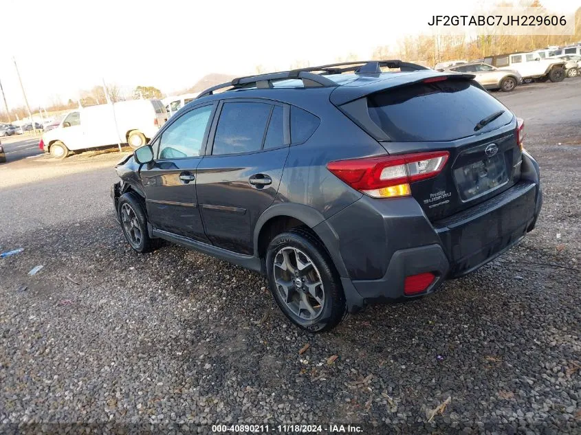 2018 Subaru Crosstrek 2.0I Premium VIN: JF2GTABC7JH229606 Lot: 40890211