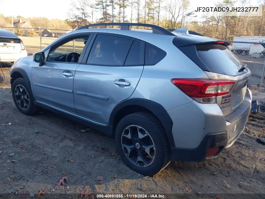 2018 Subaru Crosstrek 2.0I Premium VIN: JF2GTADC9JH232777 Lot: 40891555